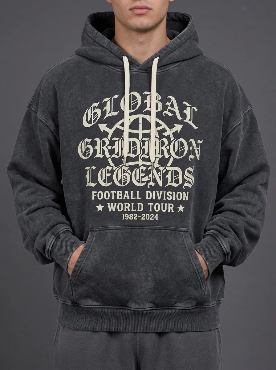 Men's American Football Global Gridiron Legends Printed Hoodie