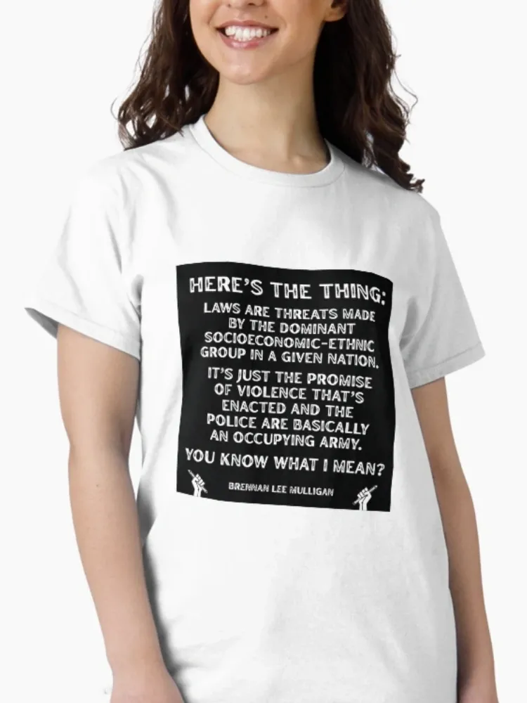 Women's casual letter-print round-neck short-sleeved T-shirt