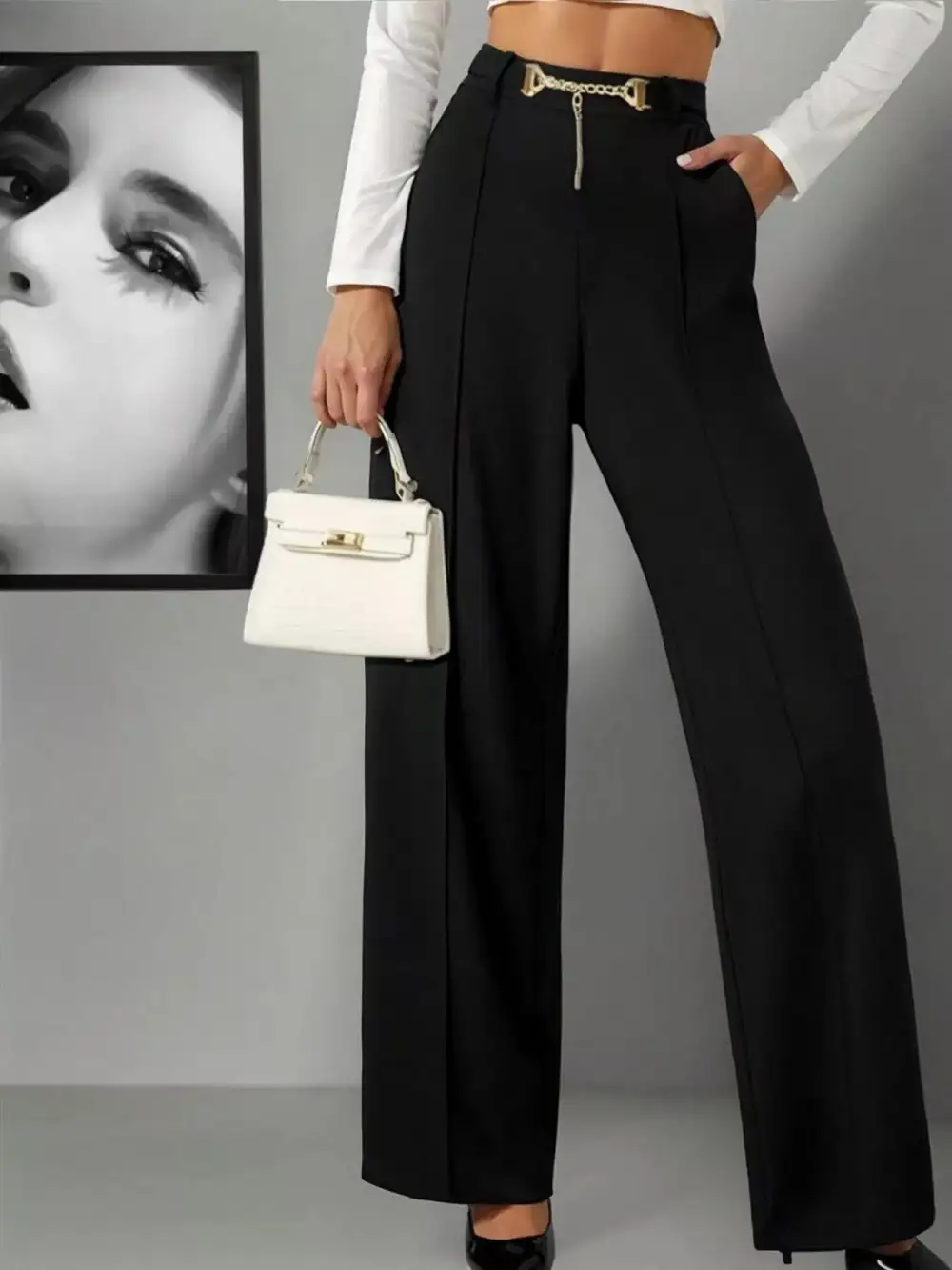 Everyday Wide Leg High Waist Pants