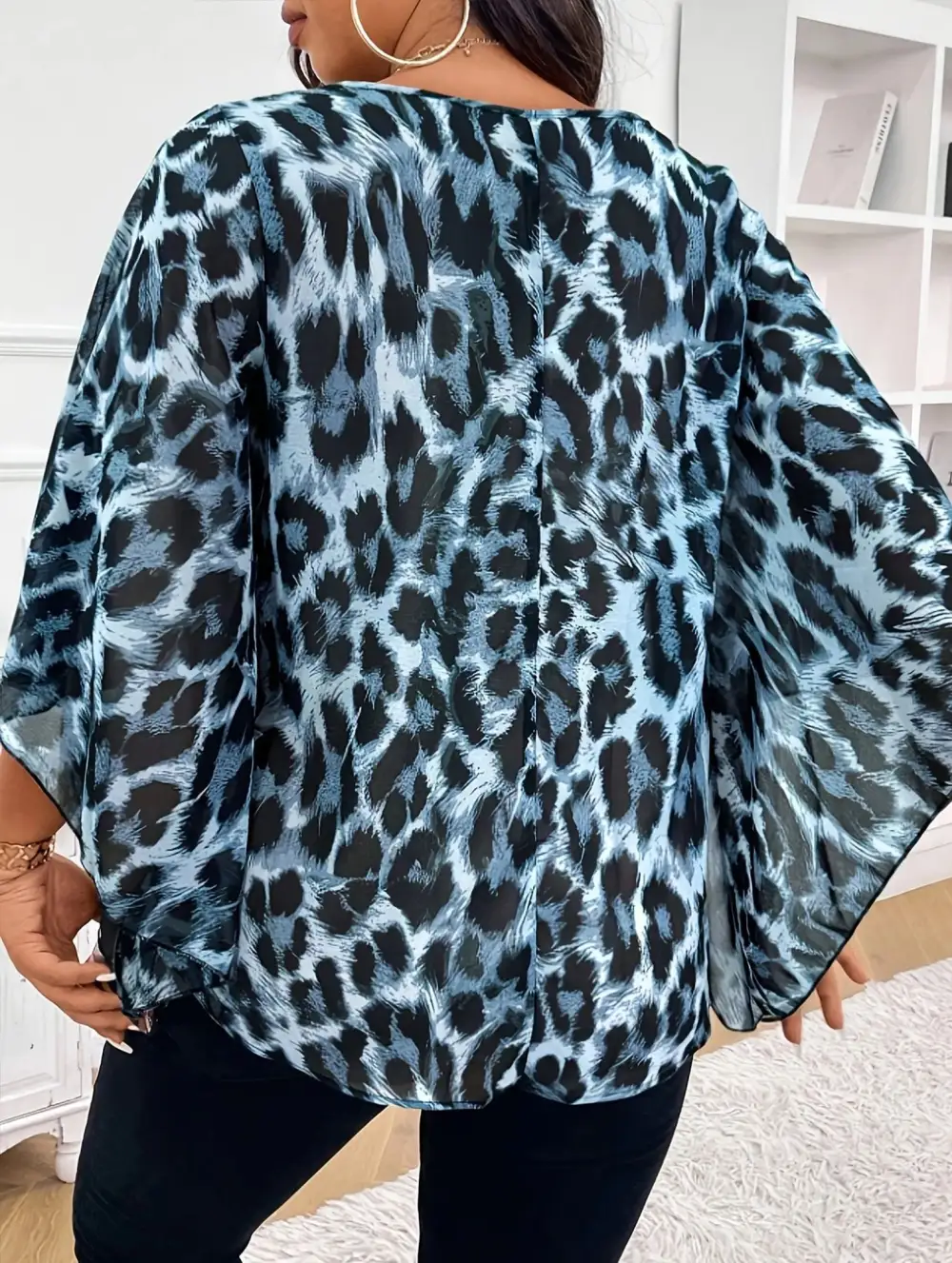 V Neck Bow Detail Blouse