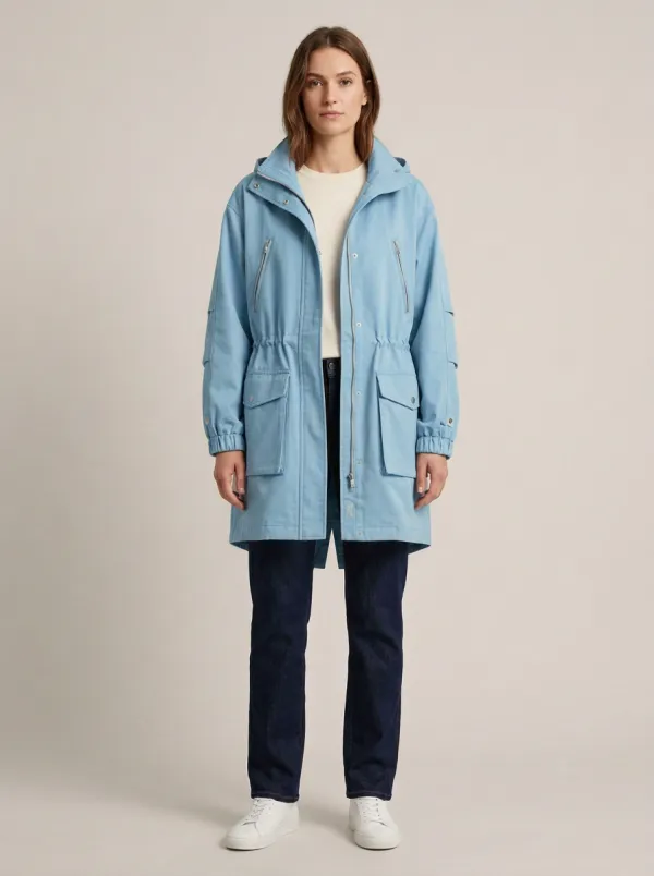 Casual Outdoor Hooded Utility Parka Jacket