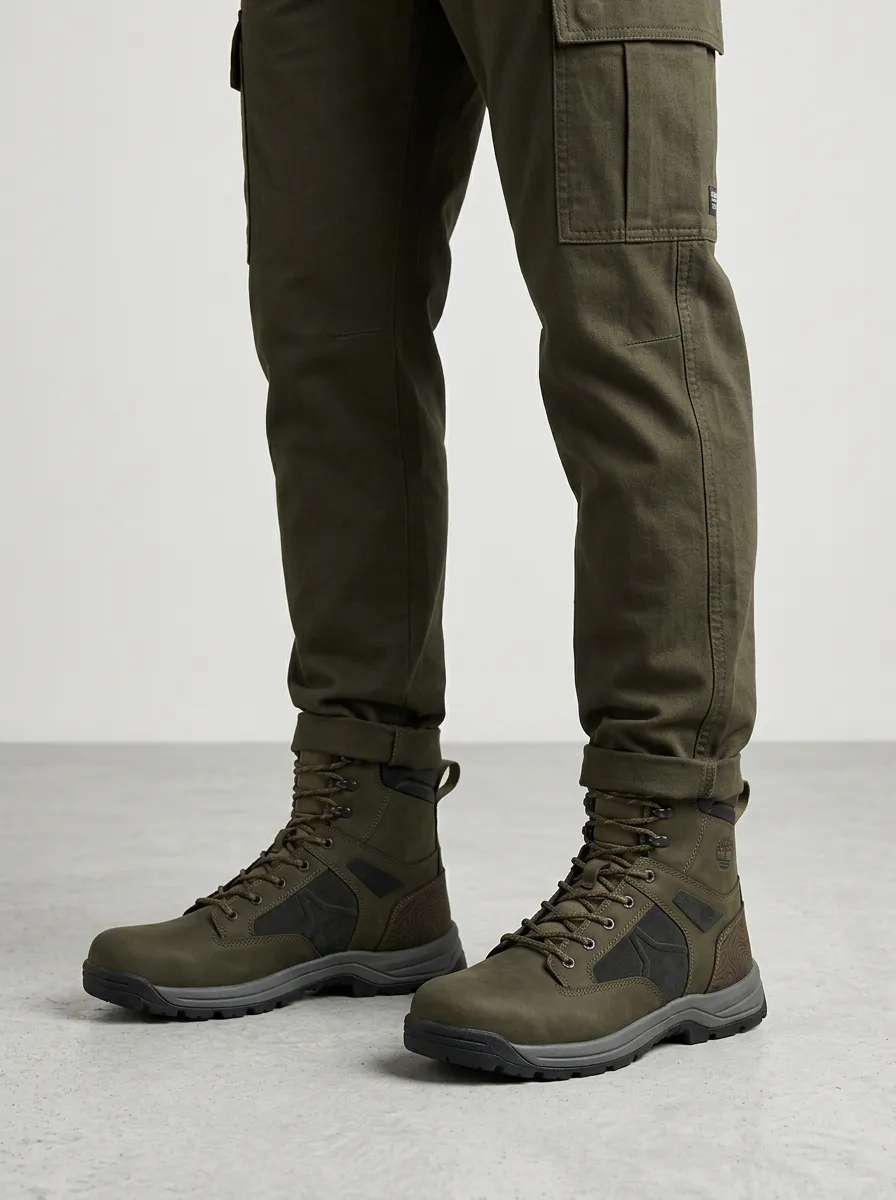 Topographic Hiking Work Boots Canyon