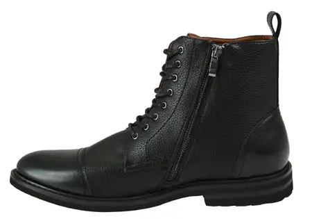 Men's Clean Profile Side Zip Faux Leather Everyday Boots