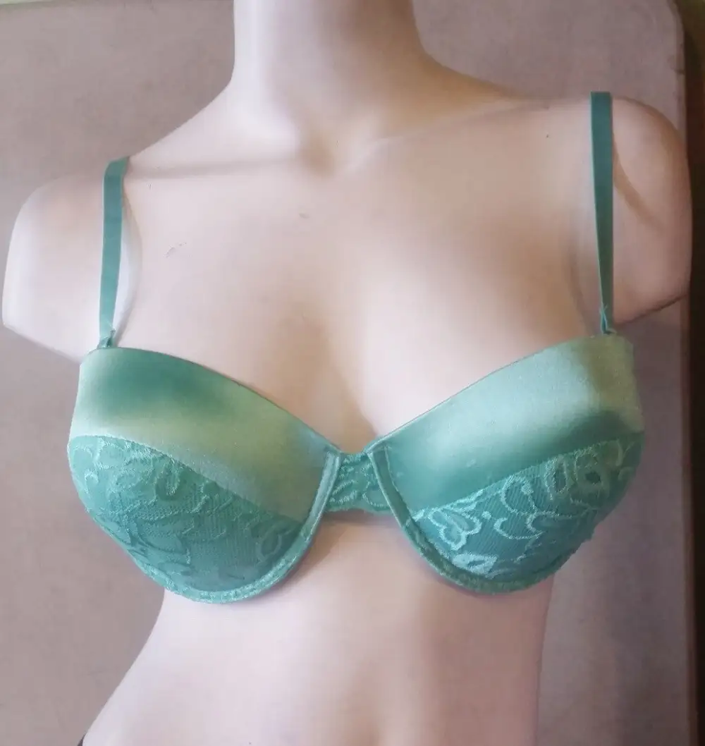 Satin Lace Push Up Bra