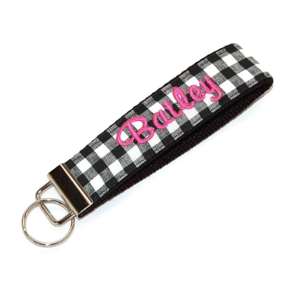 Check Travel Inspired Keychain