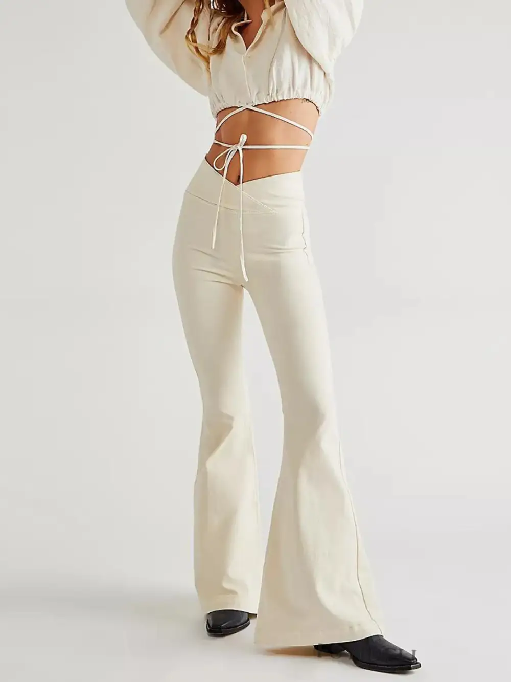 Balanced Flare Leg Denim Jeans