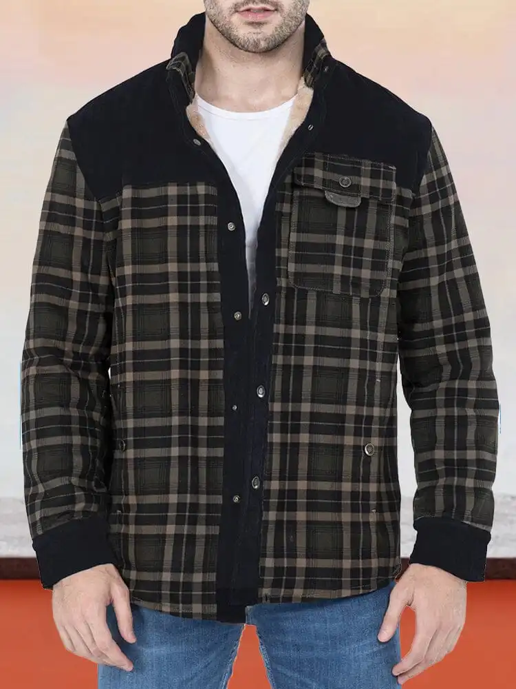 Padded Warm Cotton Flannelette Jacket Coat