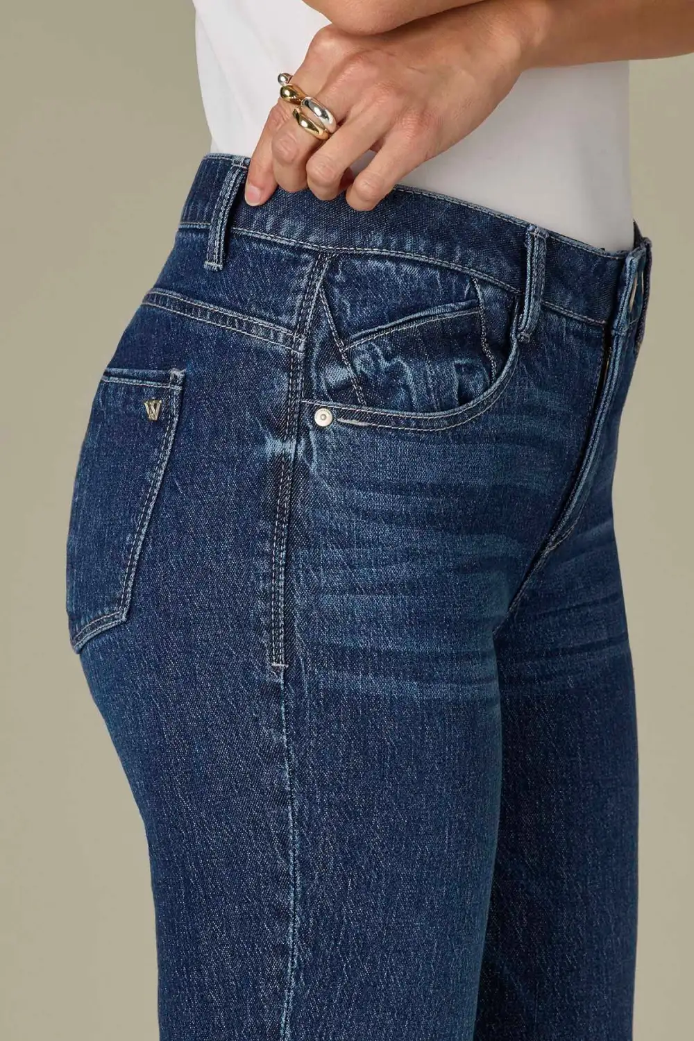  Mid Rise Roll Cuff Petite Girlfriend Jeans