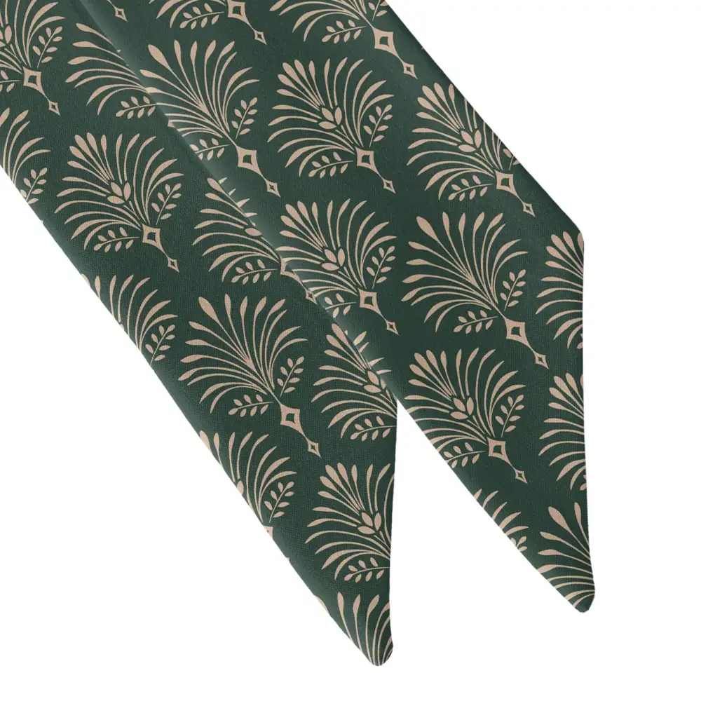 Damask Fan Pattern Hair Scarf