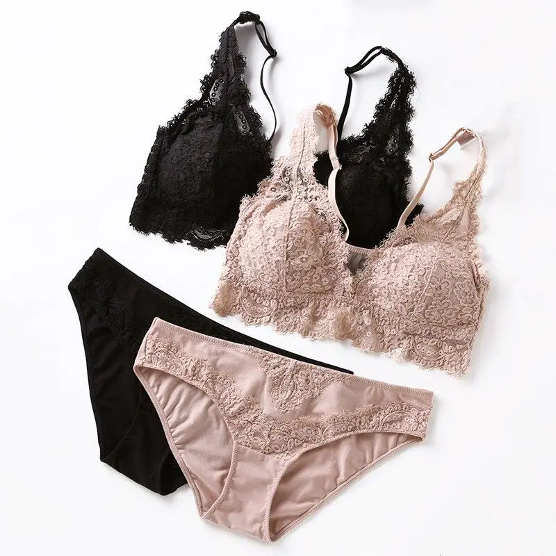 Jacquard High-Waist Lingerie Set