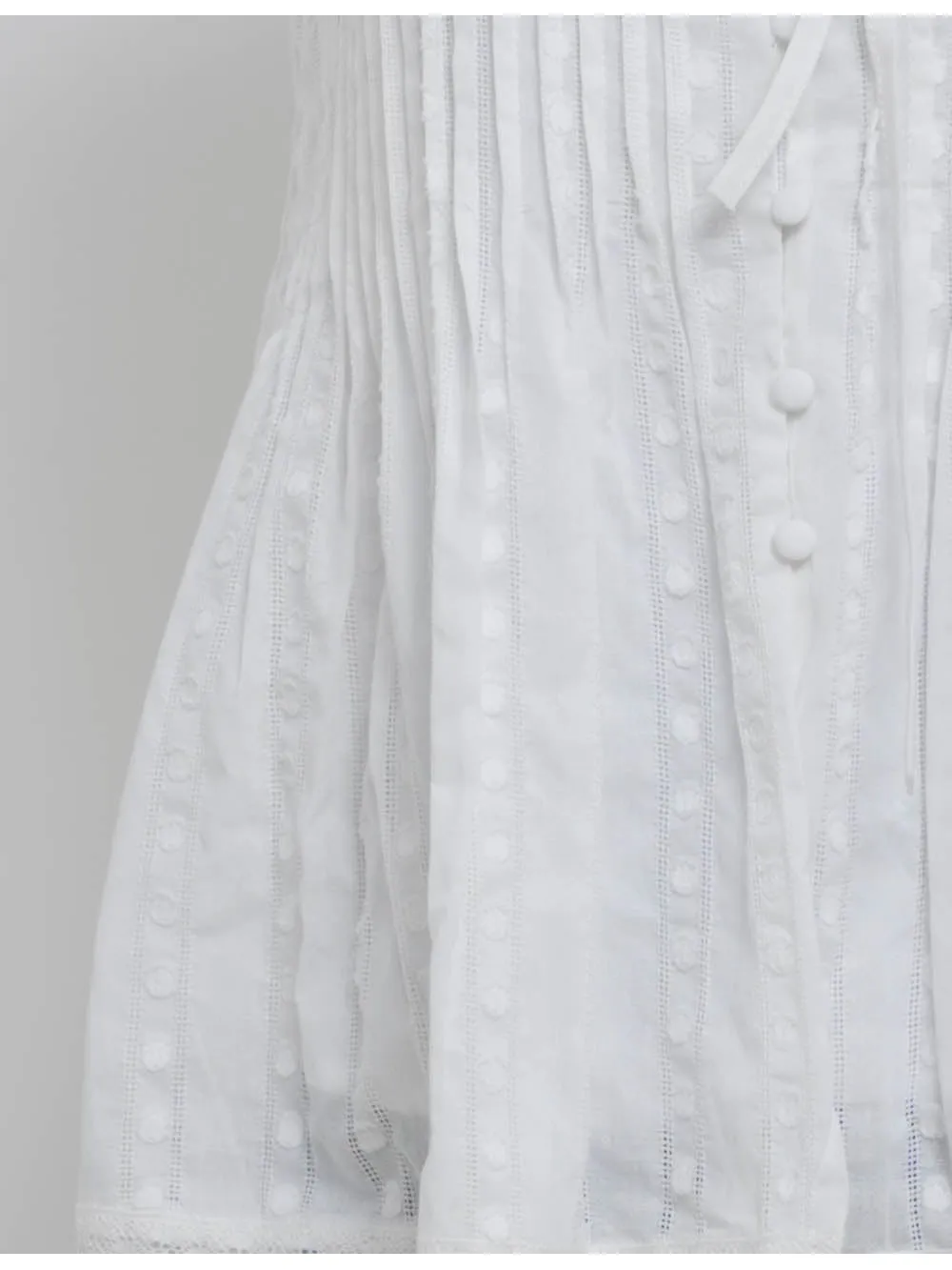 Chic Pleated Round Neck Button Front Sleeveless Top