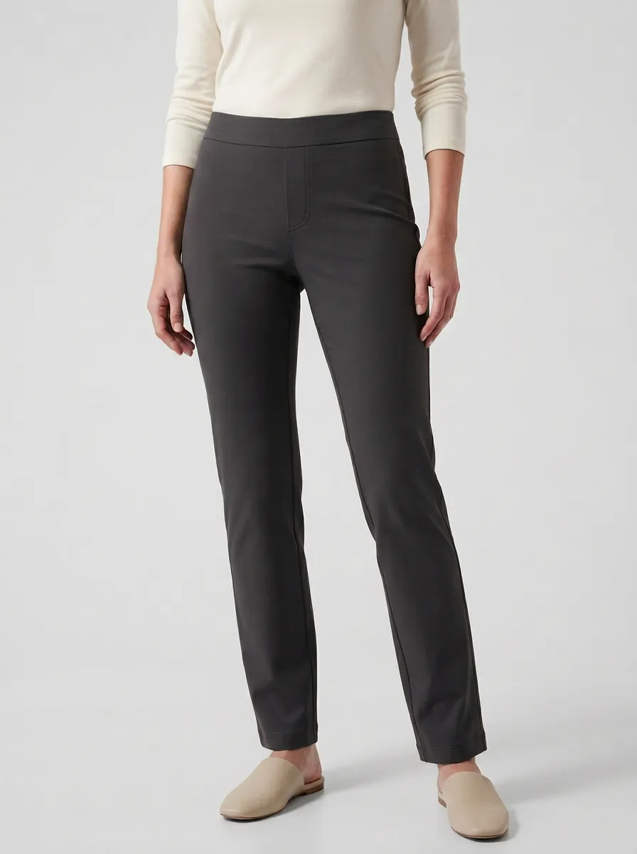Office-Ready Women's Stretch Mid-Rise Pants