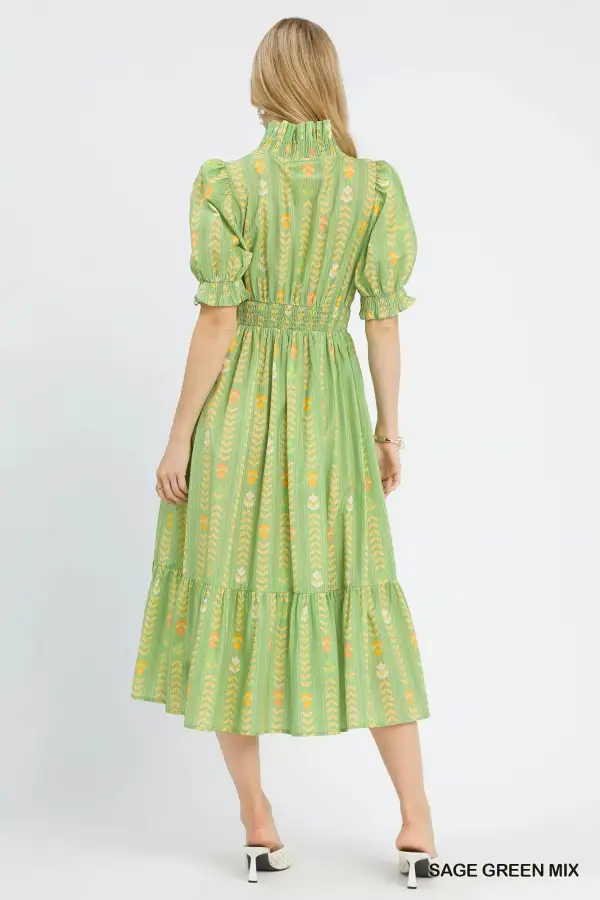 Everyday Tiered Smocked Midi Dress