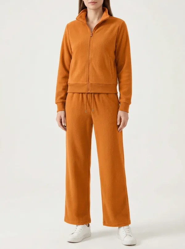 Women's Full-Zip Fleece Lounge Set