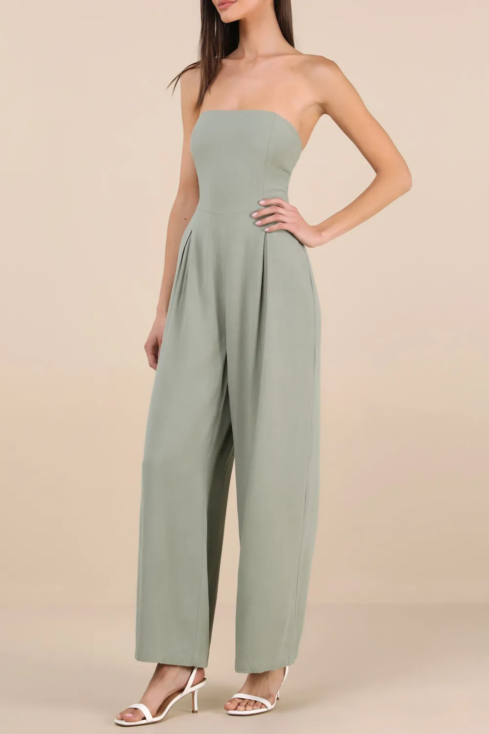Daily Linen Wide-Leg Jumpsuit