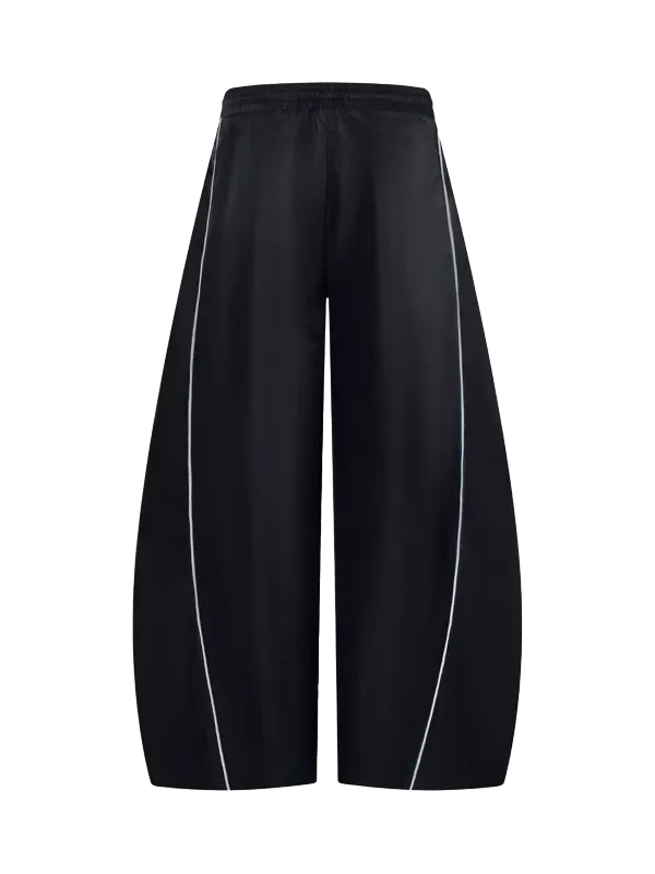 Barrel-Leg Relaxed Pants