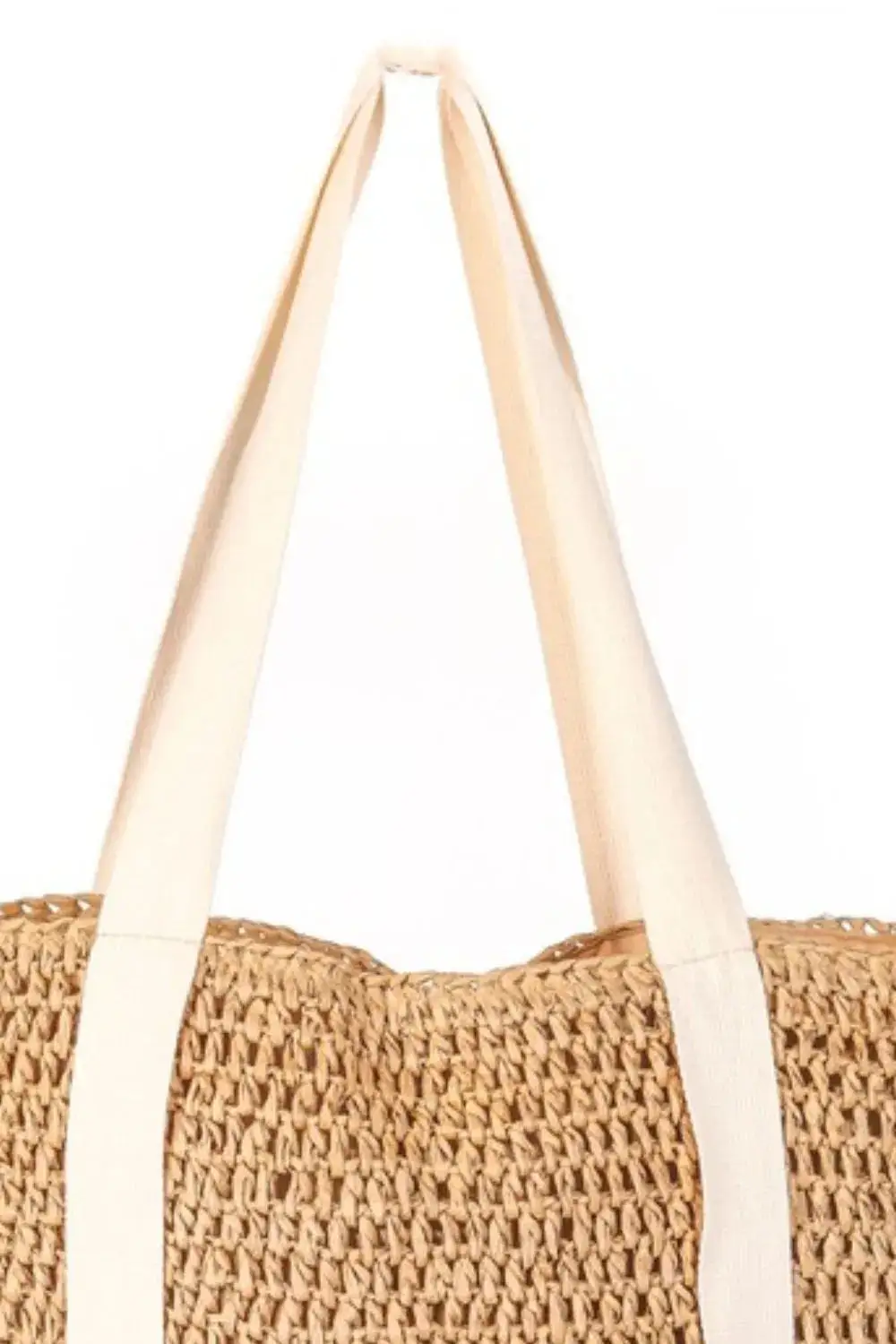 Straw Braided Tote Bag
