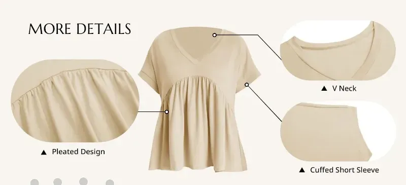 Women's Summer Peplum Top