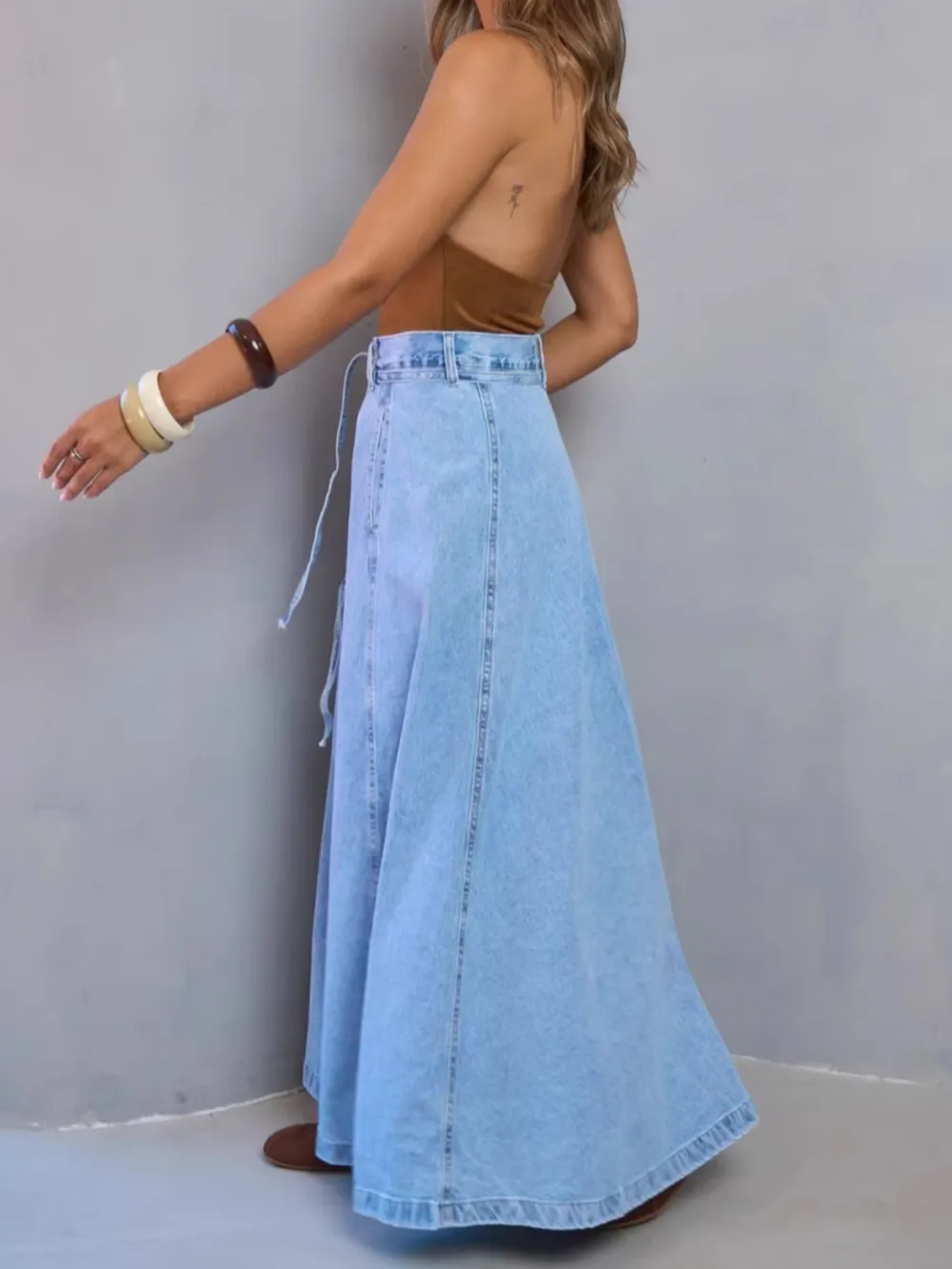 High-Waisted Skirt Maxi