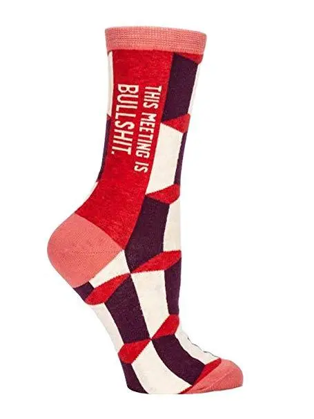 Women's This Meeting Is Bullshit Crew Socks