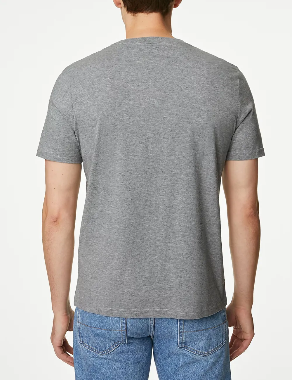White Basic Crew Neck Short Sleeve Tee