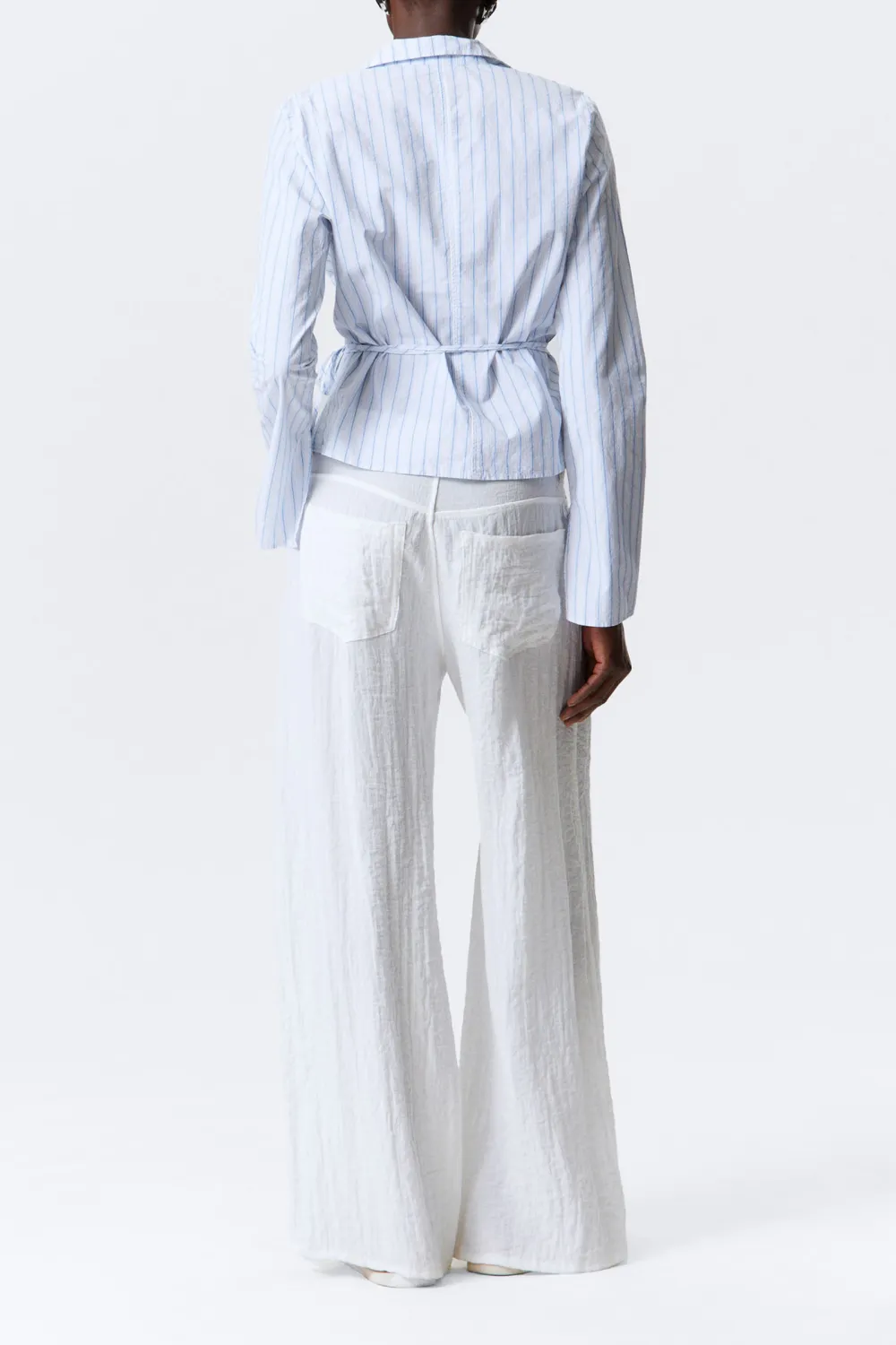 Tied Wrap Long Sleeve Shirt