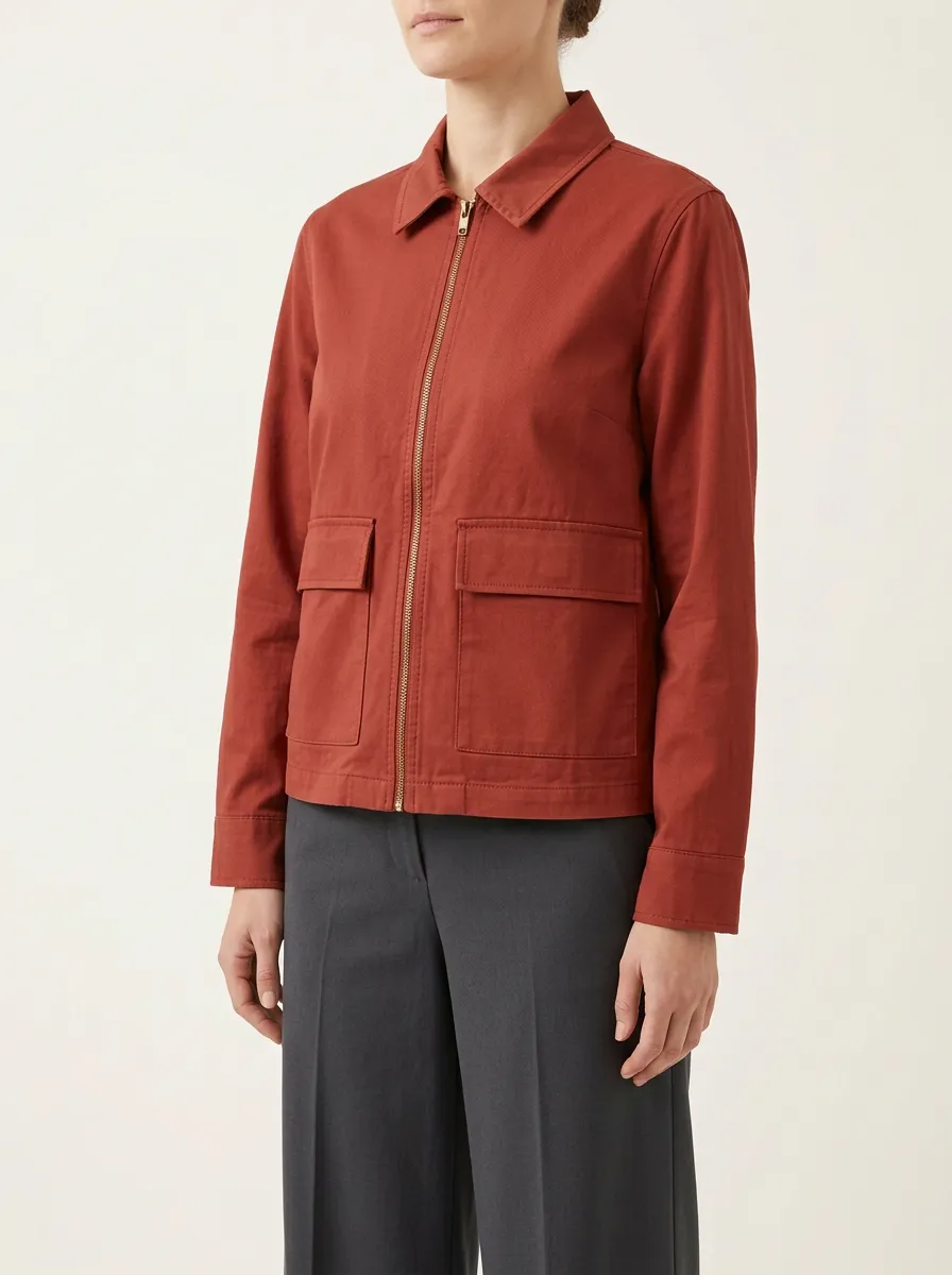 Women's Zip-Front Utility Jacket
