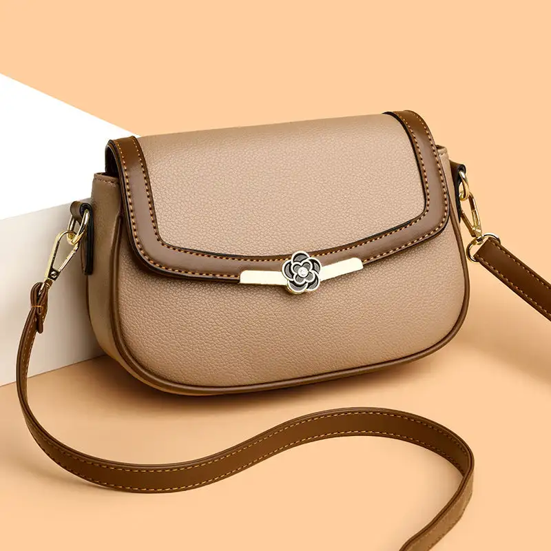 Structured Textured Crossbody Bag