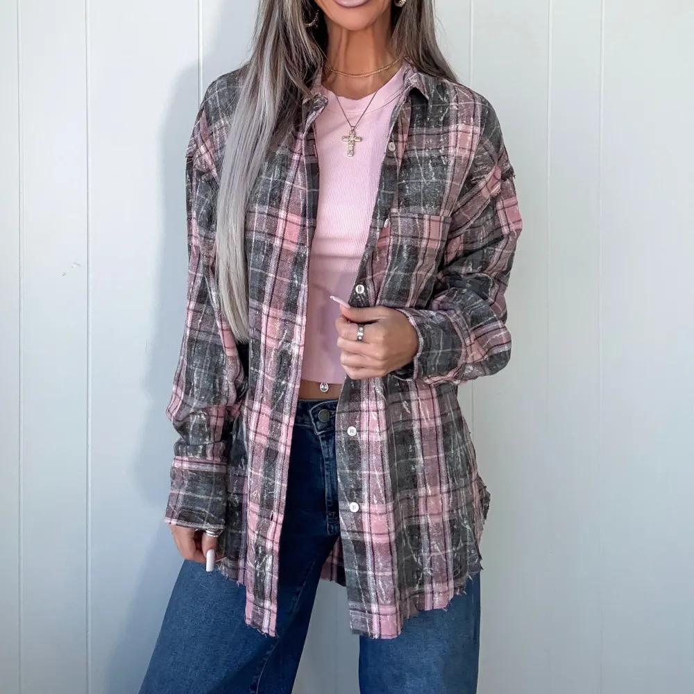 Classic Plaid Button-Up Shirt