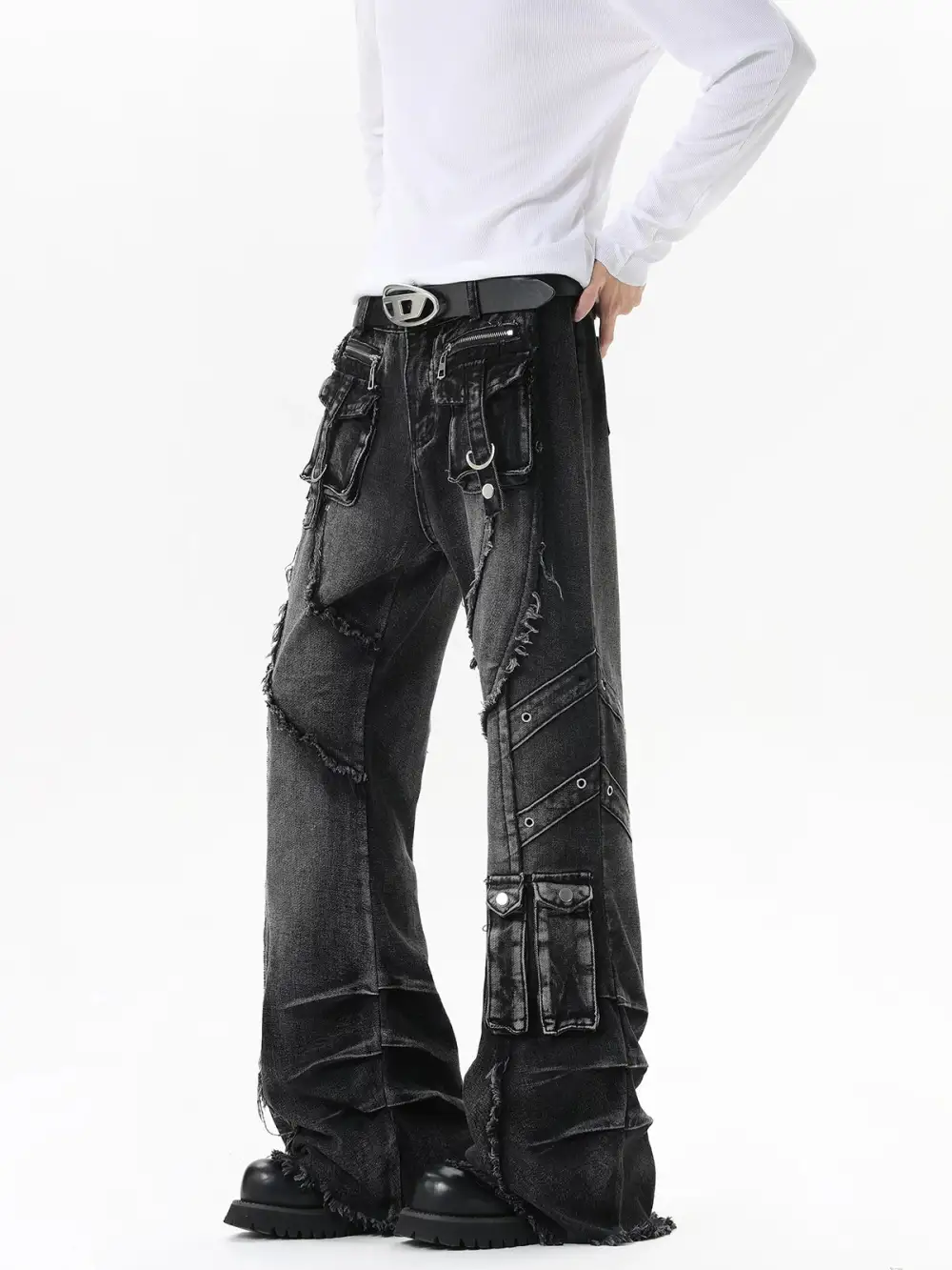 Utility Flare Jeans