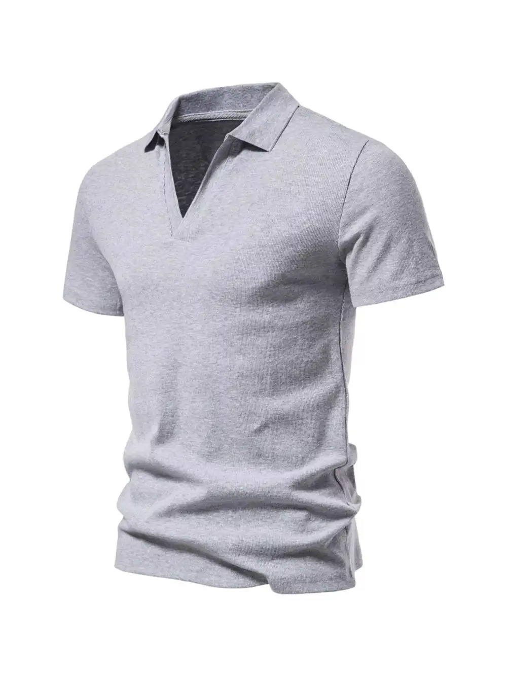 Notched-Collar Polo Shirt