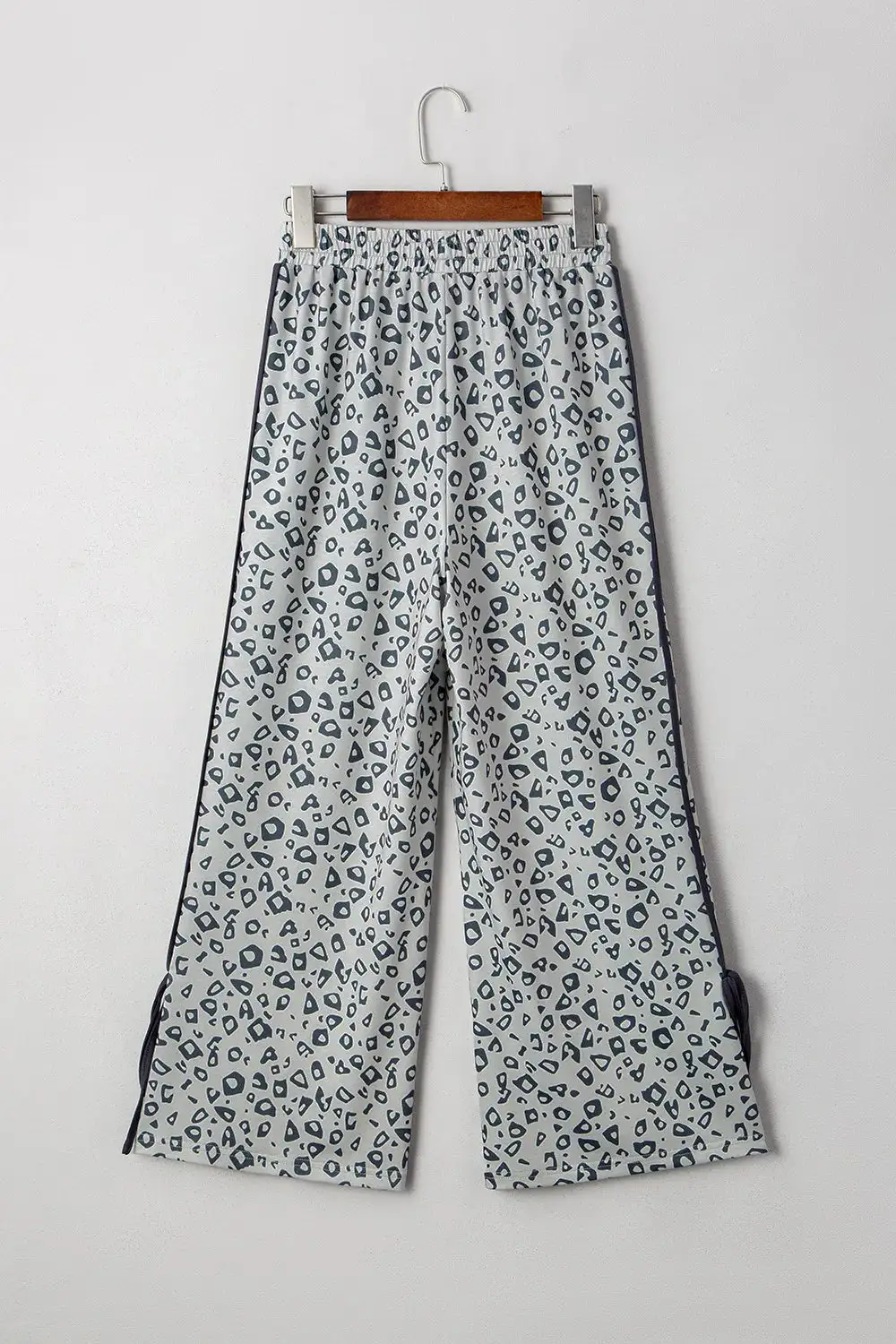 Leopard High Waist Side Bow Pants