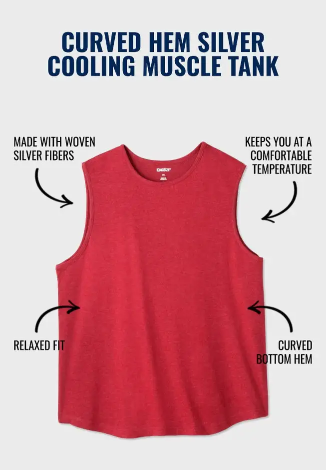 SILVER Cooling Muscle Tank