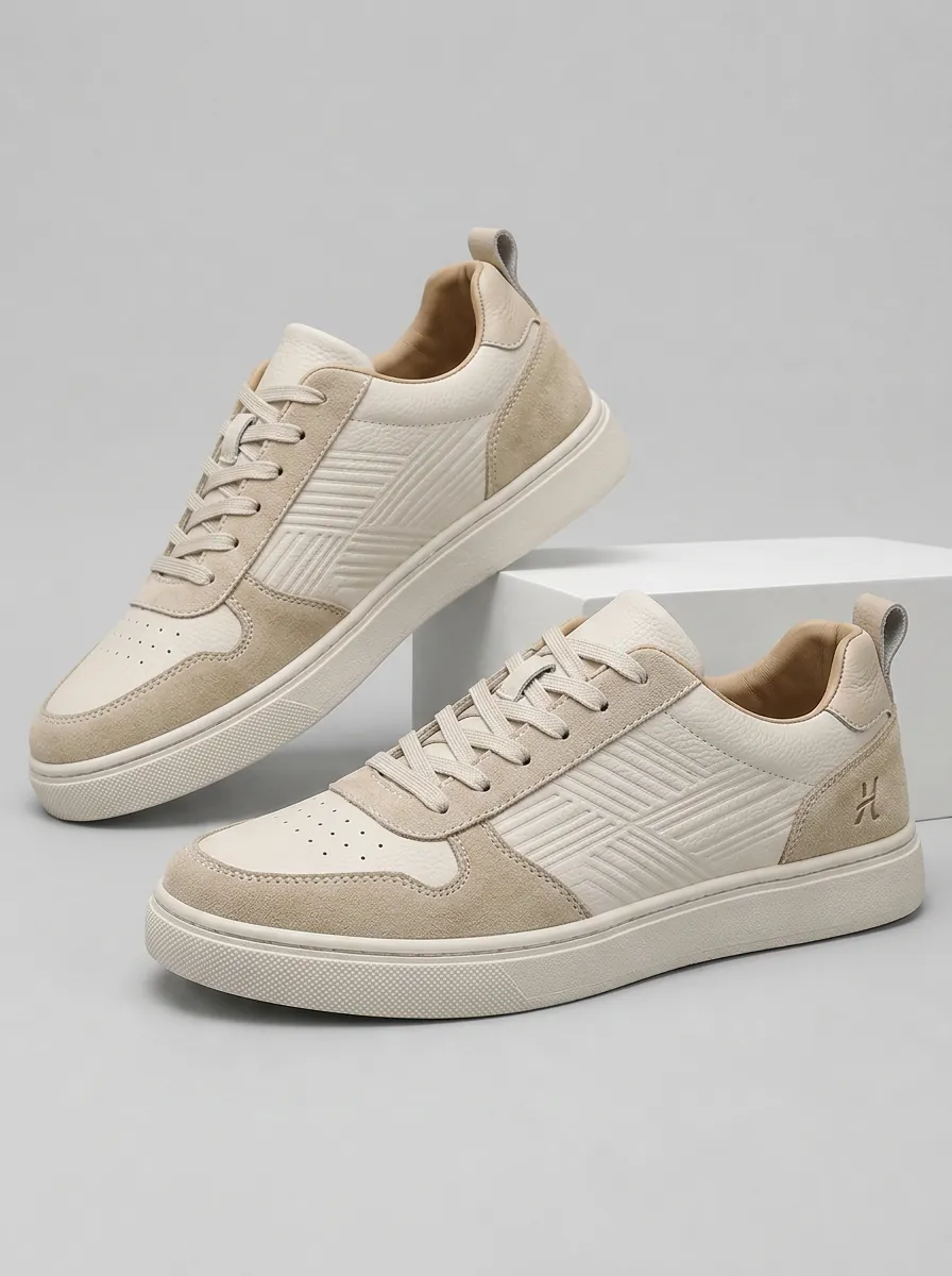 Men's Casual Textured Pattern Patterned Skate Shoes