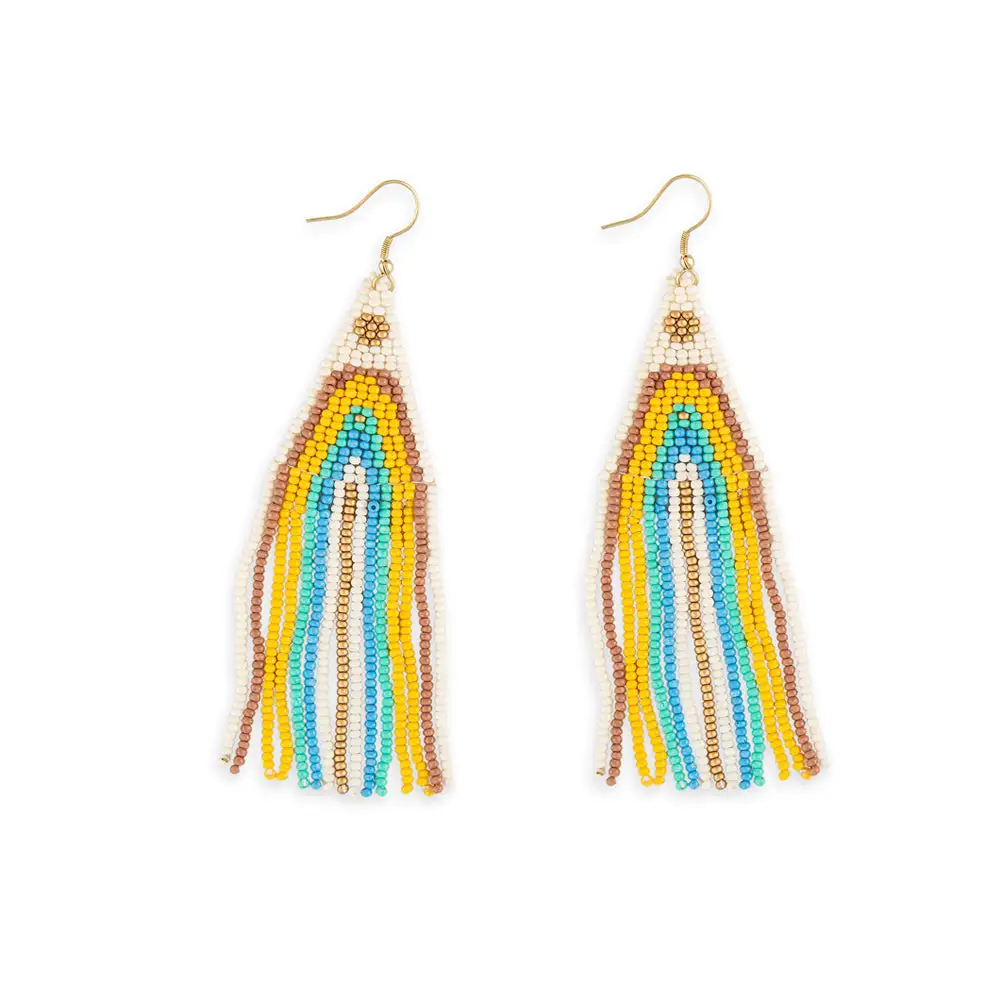 Refined Expressive Artful Beaded Earrings