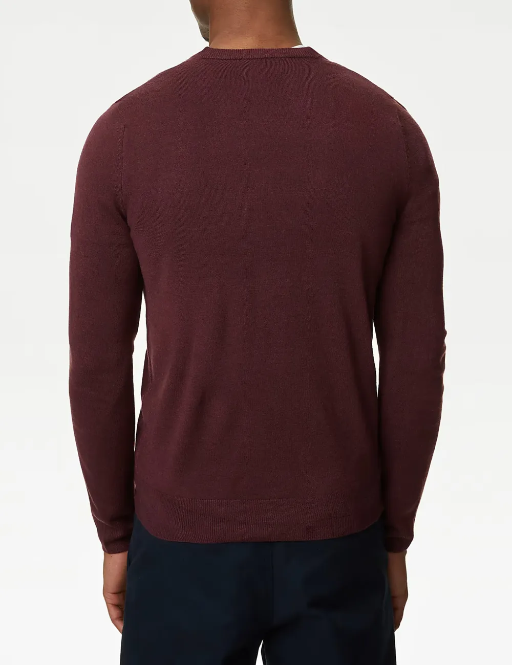 V-neck Long-Sleeved Knitted Sweater