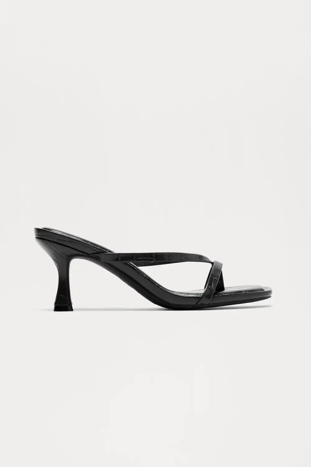 Panama Thong Mules - Black/Black