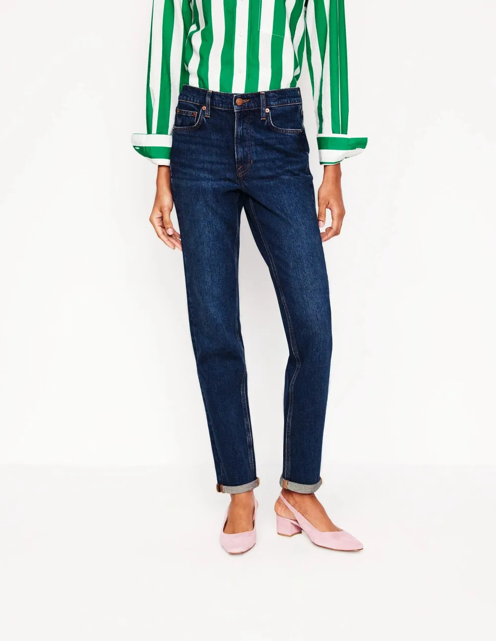 Girlfriend Jeans -Dark Vintage