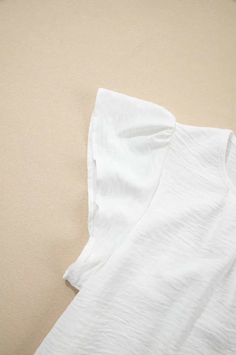 Pleated Textured Blouse
