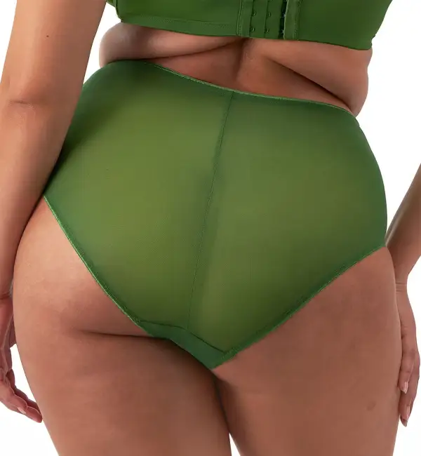 High-Waist Cotton Embroidered Full-Coverage Brief Panty