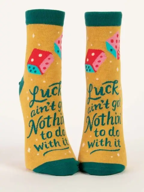 Women's Luck Aint Nothin Ankle Socks
