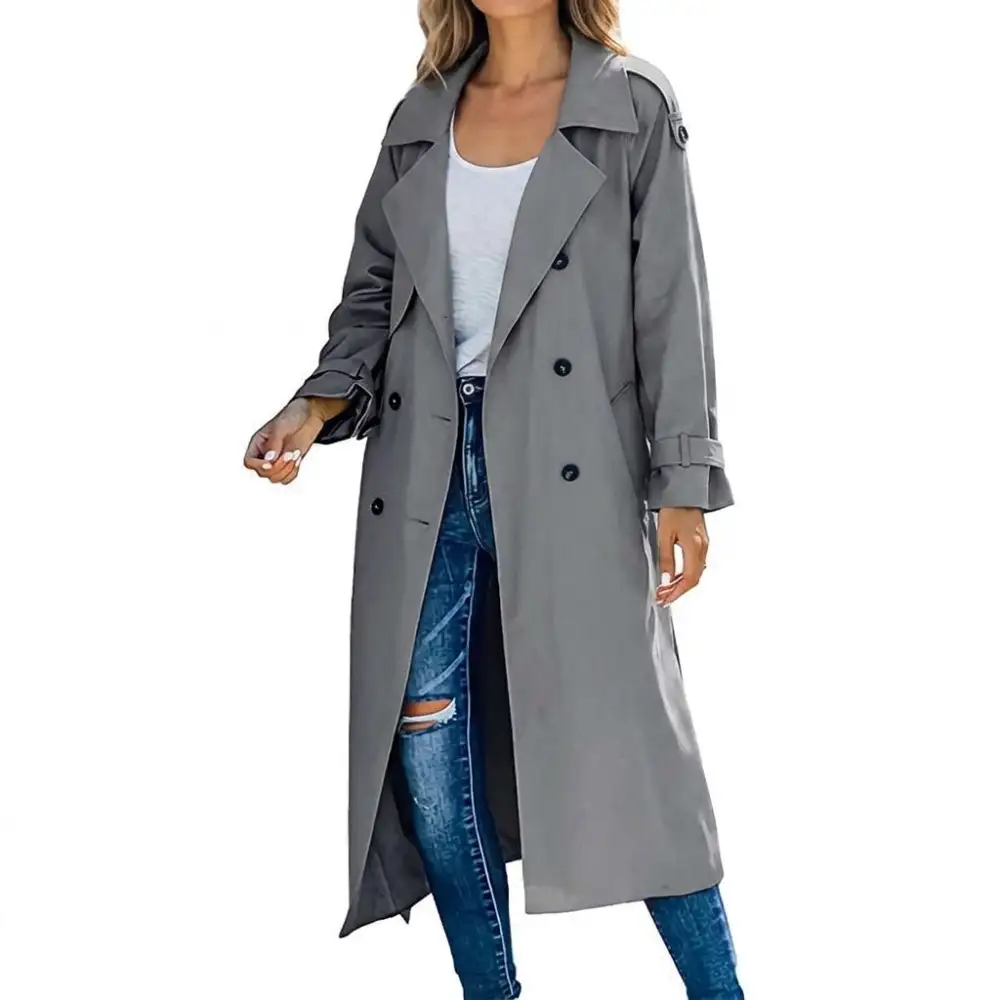 Structured Shoulder Trench Coat