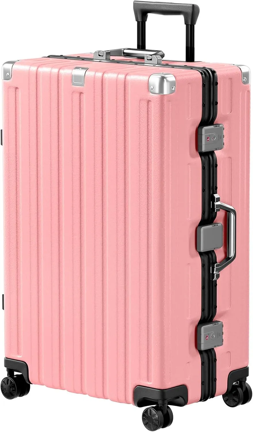 Zipperless Aluminum-Frame Hardshell Spinner Suitcase