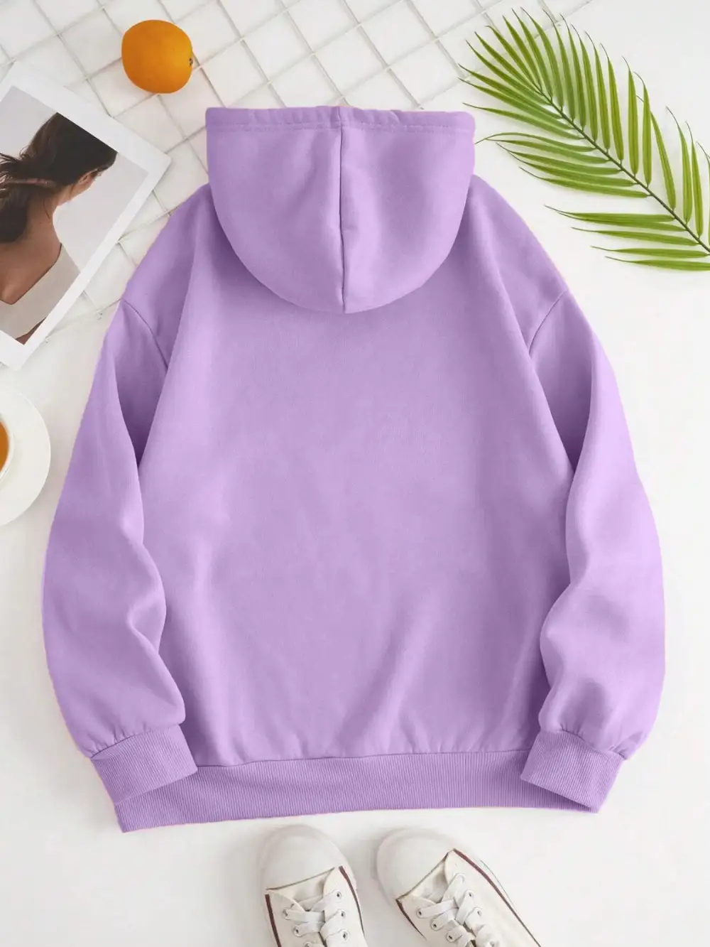 Refined Drawstring Pocketed Hoodie