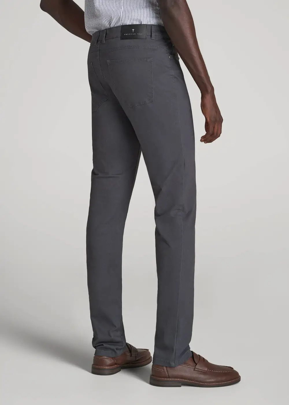 Men's Relaxed Slim Fit Cotton Stretch Pants