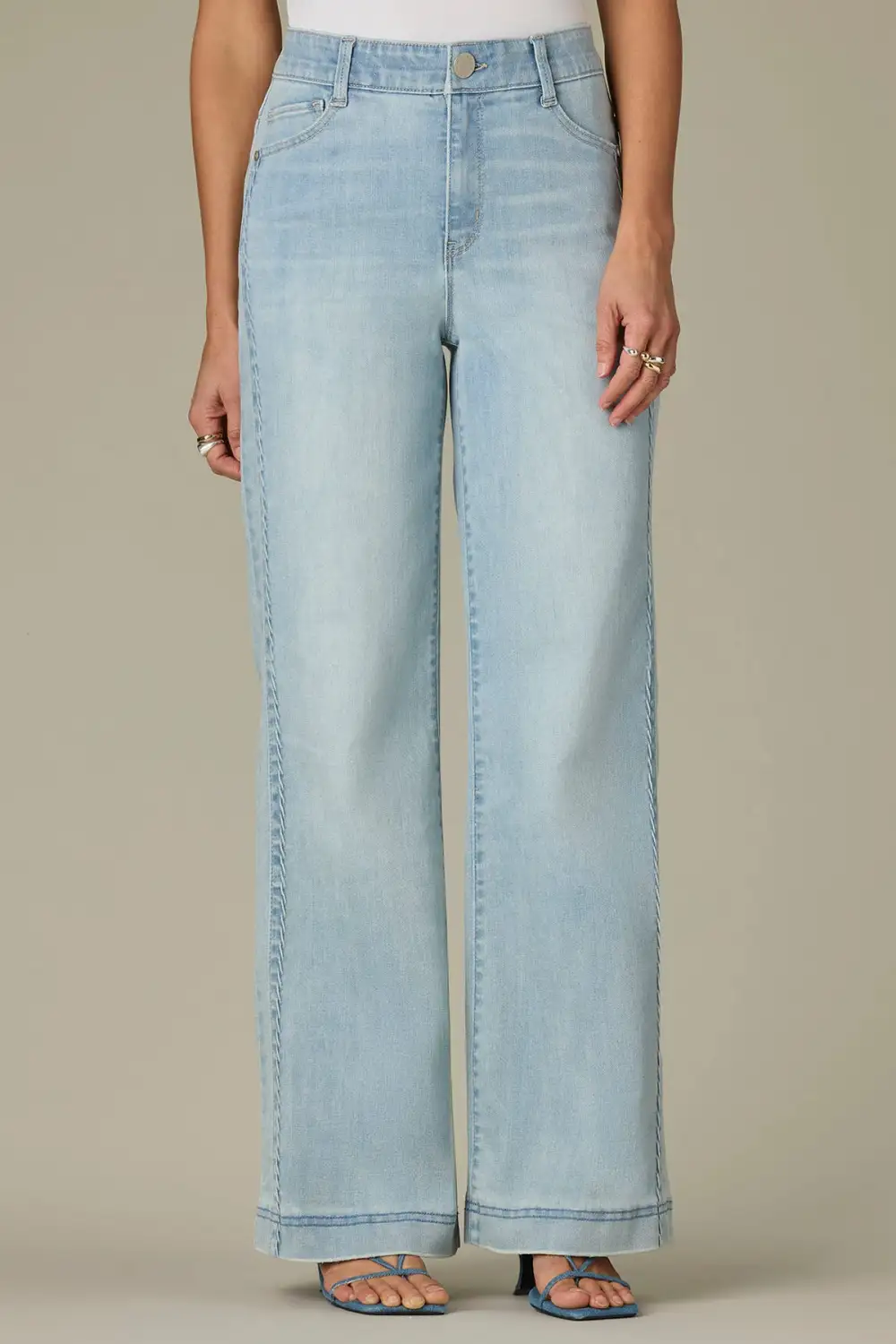   Petite Wide Leg Jeans Double Side