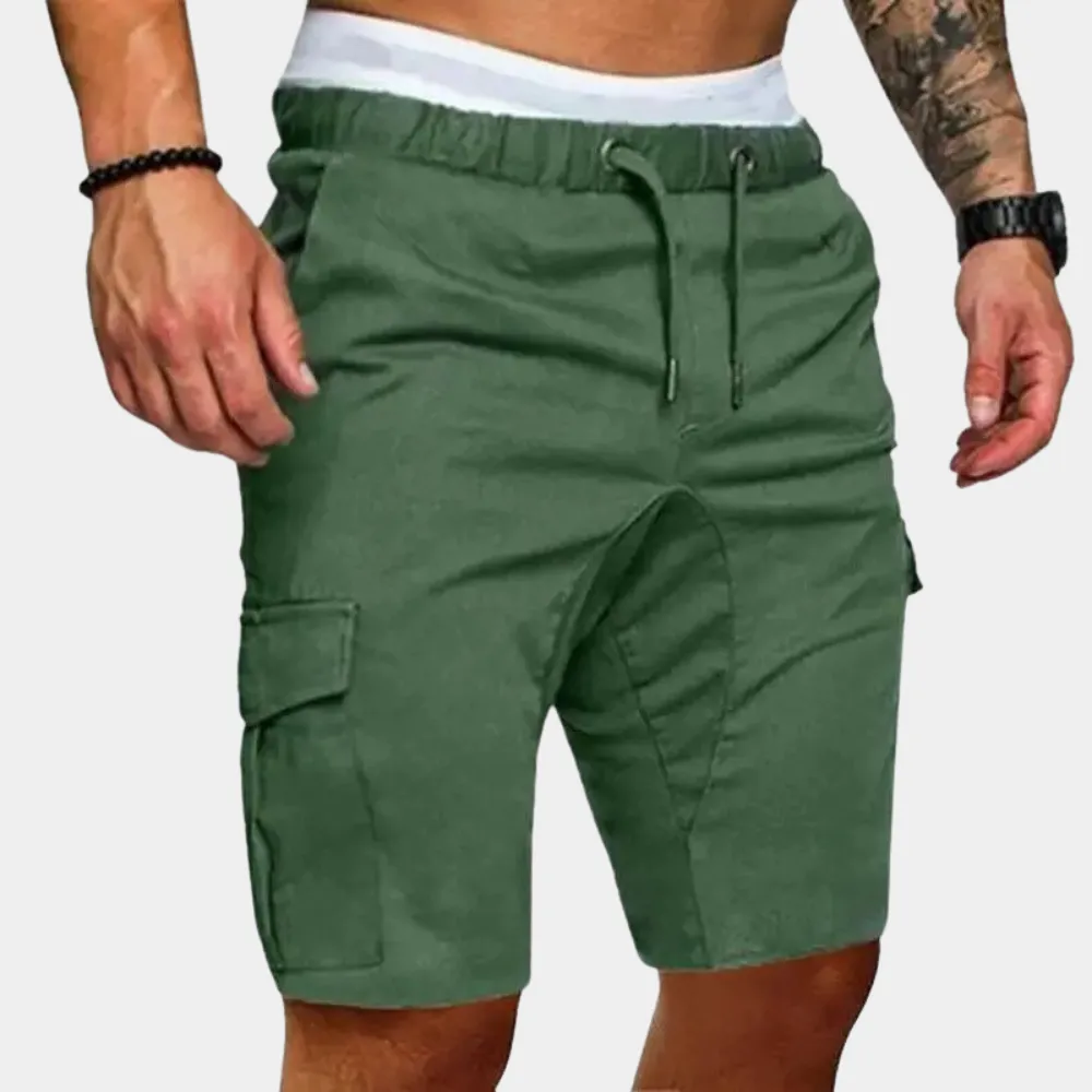 Men's Linen Blend Utility Cargo Shorts for Adventure Outfits for Casual Styling