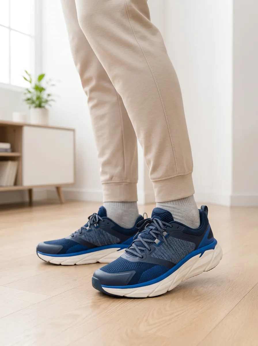 Men's Momentum Athletic Running Mesh Printed Sneakers