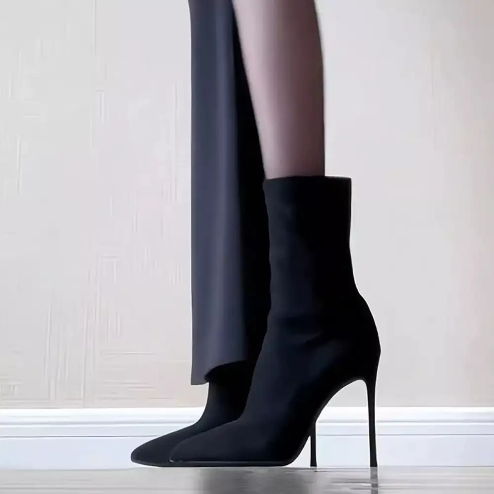 Classic Pointed Toe Stiletto Boots
