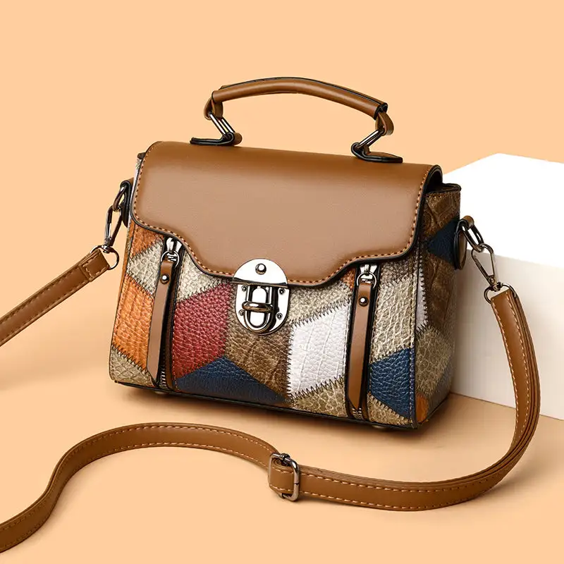 Structured Roomy Textured Crossbody Bag